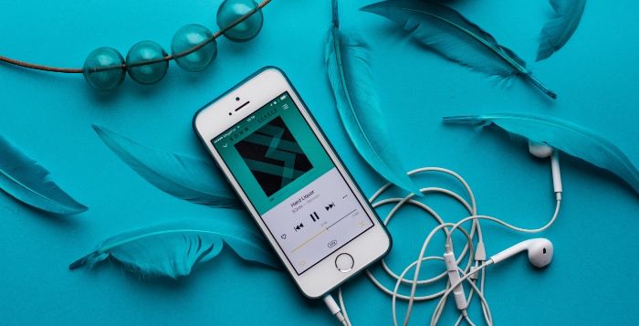 音楽の再生画面